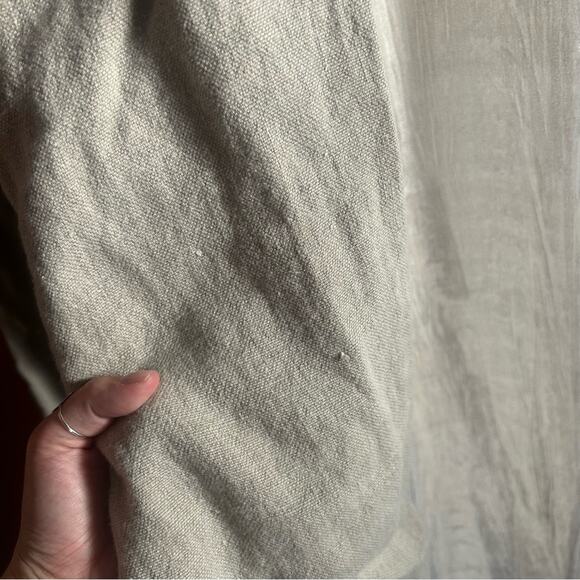 Vintage J. Crew Men’s 100% Linen Pants Khaki Tan Beige Button Fly Beach Resort - Picture 6 of 9